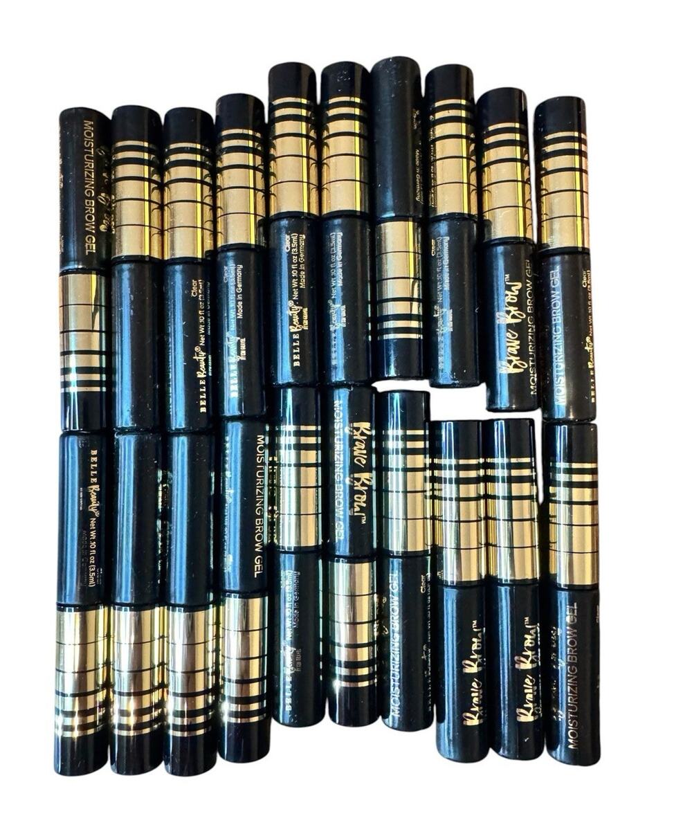 Lot of 20 Belle Beauty Brave Brow Moisturizing Brow Gel Eyebrow Mascara Clear